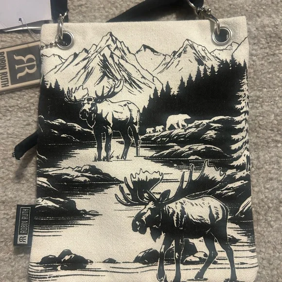 Robin Ruth Black and White Alaska Crossbody Bag - Picture 6 of 6